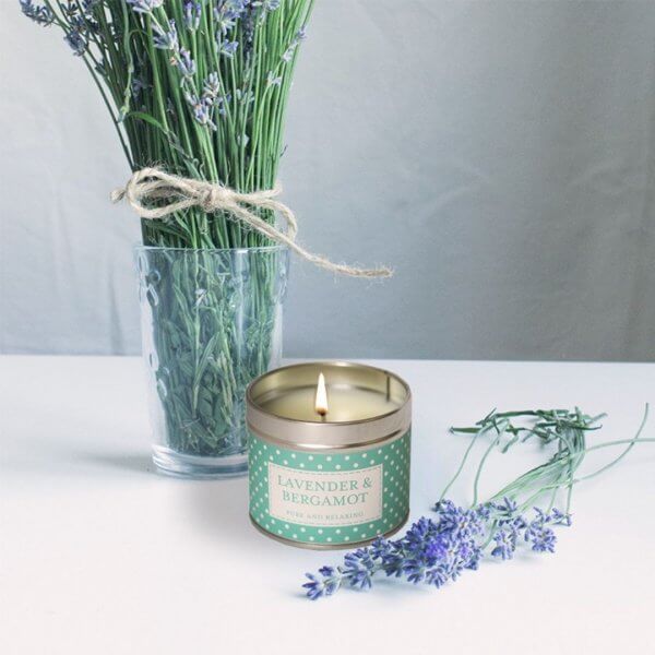 Lavender&Bergamot świeca zapachowa w puszce